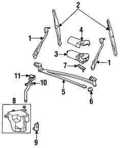 Foto de Varillas de Limpiaparabrisas Original para Ford Marca FORD Nmero de Parte 1C2Z17566AA