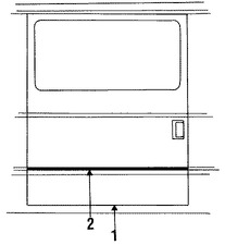 Foto de Moldura de Puerta Original para Ford Marca FORD Nmero de Parte F3UZ1625556AY