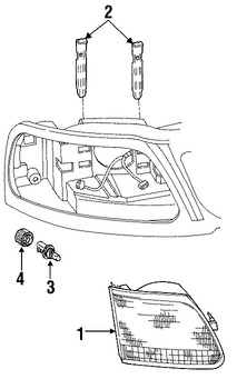 Foto de Faro Original para Ford Expedition Ford F-150 Ford F-250 Marca FORD N�mero de Parte 3L3Z13008DA