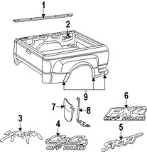 Foto de Guarda lodo Original para Ford Ranger Marca FORD N�mero de Parte 6L5Z16A550AA