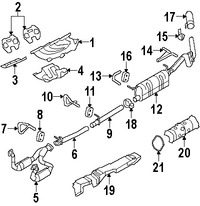 Foto de Tubo del escape Original para Ford F-250 Super Duty Ford F-350 Super Duty Marca FORD Nmero de Parte 8C3Z5K238A