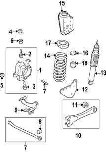 Foto de Buje de Barra de Rastreo de Suspension Original para Ford F-250 Super Duty Ford F-350 Super Duty Marca FORD Nmero de Parte AC3Z3A116A