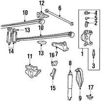 Foto de Barra Transversal Original para Ford F-250 Super Duty Ford F-350 Super Duty Ford Excursion Marca FORD Nmero de Parte F81Z3B239AA