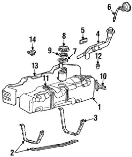 Foto de Soporte Tanque de Combustible Original para Ford F-350 Super Duty Ford F-250 Super Duty Marca FORD Nmero de Parte 5C3Z9054AA