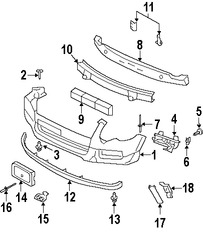 Foto de Remache del soporte de la placa Original para Ford Explorer Ford Explorer Sport Trac Marca FORD Nmero de Parte W706610S417