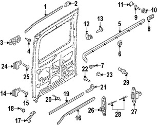 Foto de Tuerca de cubierta de parachoques Original para Ford  Ford Fiesta Marca FORD Nmero de Parte W716338S300