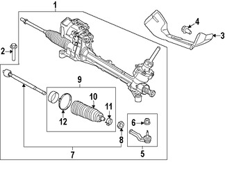 Foto de Terminal de la direccin Original para Ford Escape Ford C-Max Ford Focus   Lincoln Marca FORD Nmero de Parte BV6Z3A130E