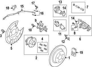 Foto de Conjunto de Cojinete de Rodamiento y Maza Original para Ford Escape Ford C-Max Lincoln Marca FORD Nmero de Parte CV6Z1104G