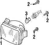 Foto de Luz de Niebla Original para Ford Escape 2003 2001 2002 2004 Marca FORD Nmero de Parte YL8Z15200AA