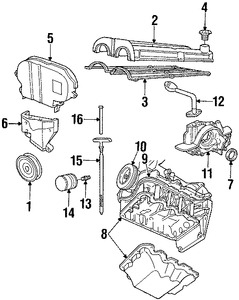 Foto de Empacadura de C�rter Original para Ford Escape Ford Focus Marca FORD N�mero de Parte YS4Z6710AA