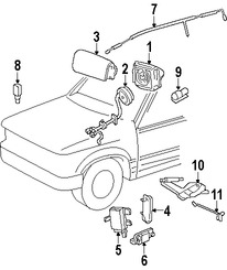 Foto de Mdulo de control del Air Bag Original para Ford Escape 2003 2001 2002 2004 Mercury Mariner 2005 2006 Marca FORD Nmero de Parte YL8Z14B321CA