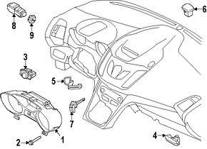 Foto de Sensor de Temperatura del Aire de la Cabina Original para Ford Escape Ford C-Max Ford Focus Marca FORD Nmero de Parte BM5Z19C734A