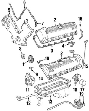 Foto de Cubierta de Correa del Tiempo Original para Lincoln Blackwood 2002 Lincoln Navigator 1999 2000 2001 Marca FORD Nmero de Parte 2L7Z6019BA