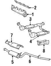 Foto de Tubo de Escape Original para Ford F-150 Ford F-150 Heritage Lincoln Blackwood Marca FORD N�mero de Parte XL3Z5A212CA