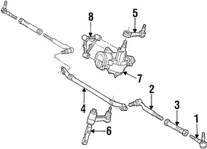 Foto de Brazo Auxiliar de Direccin Original para Ford Expedition Ford F-150 Ford F-250 Ford F-150 Heritage Lincoln Blackwood Lincoln Navigator Marca FORD Nmero de Parte F85Z3350BA