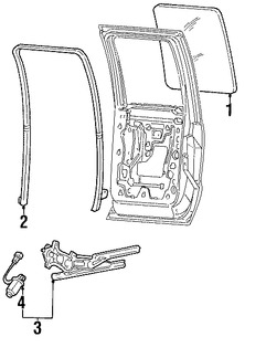 Foto de Cristal de Puerta Original para Ford F-150 2003 2001 2002 Lincoln Blackwood 2002 Marca FORD Nmero de Parte YL3Z1625713AA