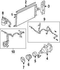 Foto de Manguera de Refrigerante Aire Acondicionado Original para Ford Escape 2005 2006 2007 Mercury Mariner 2006 2007 Marca FORD Nmero de Parte 6M6Z19837AA