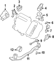 Foto de Soporte de Montura del motor Original para Ford Escape 2005 2006 2007 Mercury Mariner 2006 2007 Marca FORD Nmero de Parte 5M6Z6061BA