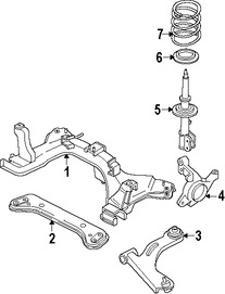 Foto de Puntal de suspensin Original para Ford Escape 2005 2006 2007 Mercury Mariner 2006 2007 Marca FORD Nmero de Parte 6M6Z18124AB