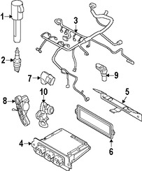 Foto de Arns de Cables del Motor Original para Mercury Mariner 2008 Ford Escape 2008 Marca FORD Nmero de Parte 8M6Z12A581AA