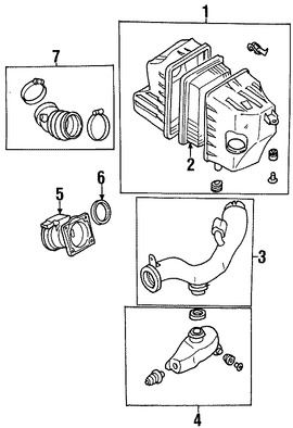 Foto de Sensor de flujo de masa de aire Original para Ford Mercury Marca FORD Remanufacturado Nmero de Parte 1L2Z12B579ARM