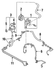 Foto de Manguera Direccion Hidraulica Original para Ford Escape Mercury Mariner Marca FORD Nmero de Parte 6L8Z3A713A