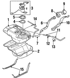 Foto de Tapa del tanque de combustible Original para Mercury Mariner Ford Escape Ford Focus Marca FORD N�mero de Parte 7S4Z9030A