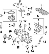 Foto de Sensor de Temperatura de Evaporador Aire Acondicionado Original para Mercury Mariner Ford Escape Marca FORD Nmero de Parte AL8Z19C734A