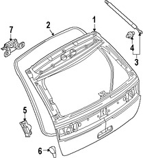 Foto de Puerta Trasera Original para Ford Edge 2009 2010 2011 2012 2013 2014 Marca FORD Nmero de Parte DT4Z7840010A