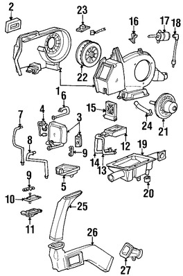 Foto de Radiador del calentador Original para Ford Windstar 1995 1996 Marca FORD Nmero de Parte F58Z18476B