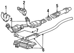 Foto de M�ltiple de Escape Original para Ford Windstar 1996 1997 Marca FORD N�mero de Parte F68Z9430H