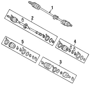 Foto de Eje de Homocintica Original para Ford Windstar 1998 1996 1997 Marca FORD Nmero de Parte F68Z3B436BA