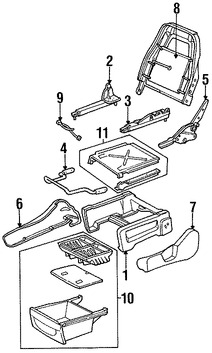 Foto de Interruptor Lumbar de asiento Original para Ford Windstar Marca FORD N�mero de Parte XF2Z14C715AA