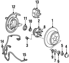 Foto de Sensor de Velocidad Freno ABS Original para Ford Windstar 1995 1996 1997 Marca FORD Nmero de Parte F58Z2C190DA