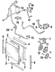 Foto de Manguera de Refrigerante Aire Acondicionado Original para Ford Windstar 1999 2000 2001 2002 2003 Marca FORD Nmero de Parte XF2Z19837BC