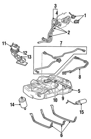 Foto de L�nea de Combustible Original para Ford Windstar 2001 2002 2003 Marca FORD N�mero de Parte 2F2Z9J337AA