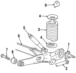 Foto de Muelle Helicoidal Original para Ford Windstar 1999 2000 2001 2002 2003 Marca FORD Nmero de Parte XF2Z5560DA