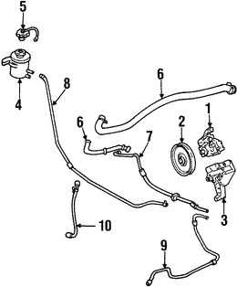 Foto de Manguera Direccion Hidraulica Original para Ford Windstar 1999 2000 2001 2002 2003 Marca FORD Nmero de Parte XF2Z3A713AA