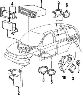 Foto de Unidad de Control de Radio Original para Ford Windstar 1999 2000 2001 2002 2003 Marca FORD Nmero de Parte XF2Z18806BA