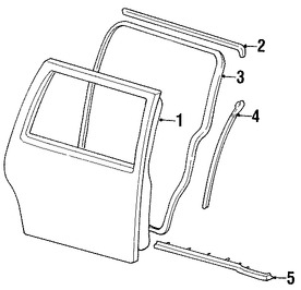 Foto de Carcasa de puerta Original para Ford Windstar 1999 2000 2001 2002 2003 Marca FORD Nmero de Parte 2F2Z1724623AA