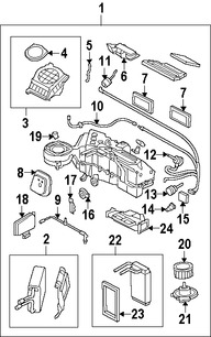 Foto de Nucleo del evaporador del aire acondicionado Original para Ford F-150 Ford Expedition Lincoln Navigator Lincoln Mark LT Marca FORD Nmero de Parte 7L3Z19860B