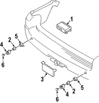 Foto de Sensor de ayuda para Estacionar Original para Ford Expedition Lincoln Navigator Marca FORD Nmero de Parte 5L7Z15K859BA