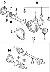 Foto de Cubrepolvo de la Junta Homocintica Original para Ford F-150 Ford Expedition Lincoln Navigator Lincoln Mark LT Marca FORD Nmero de Parte 2L1Z3A331AB