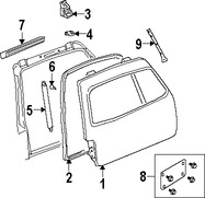 Foto de Soporte Elevaci�n Puerta Trasera Original para Lincoln Navigator Marca FORD N�mero de Parte 9L7Z78406A10A