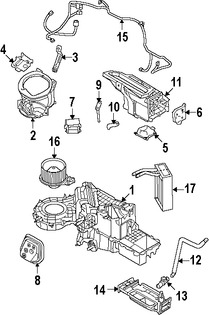 Foto de Conjunto del recipiente y el nucleo del evaporador Original para Ford Expedition 2007 2008 Lincoln Navigator 2007 2008 Marca FORD Nmero de Parte 7L1Z19B555DB