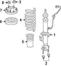 Foto de Muelle Helicoidal Original para Ford Expedition Lincoln Navigator Marca FORD Nmero de Parte 9L1Z5310P