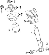 Foto de Muelle Helicoidal Original para Ford Expedition Lincoln Navigator Marca FORD Nmero de Parte 9L1Z5310M