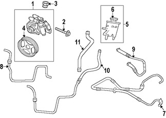 Foto de Manguera de Presin Direccin hidrulica Original para Ford Expedition 2007 2008 Lincoln Navigator 2007 2008 Marca FORD Nmero de Parte 7L1Z3A719B