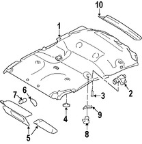 Foto de Parasol / Visera Original para Lincoln Navigator 2007 2008 Marca FORD Nmero de Parte 7L7Z7804104AB