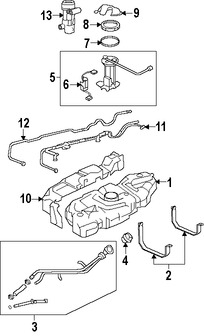 Foto de Unidad Emisora del Tanque de Combustible Original para Ford Expedition 2007 2008 Lincoln Navigator 2007 2008 Marca FORD Nmero de Parte 7L1Z9A299A